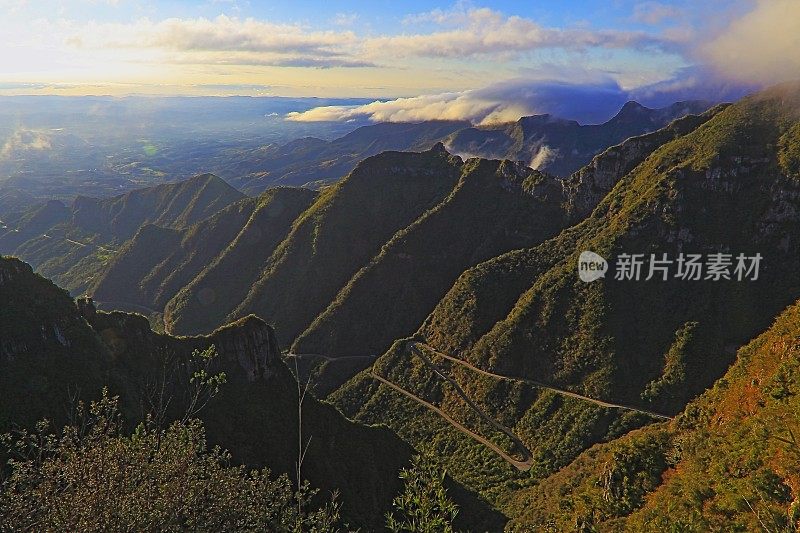 Serra do里约热内卢do Rastro Mountain Road Pass - Santa catarina - south Brazil